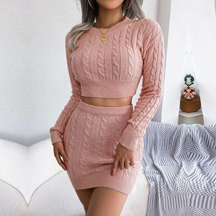 Conjunto corto de punto trenzado Muse