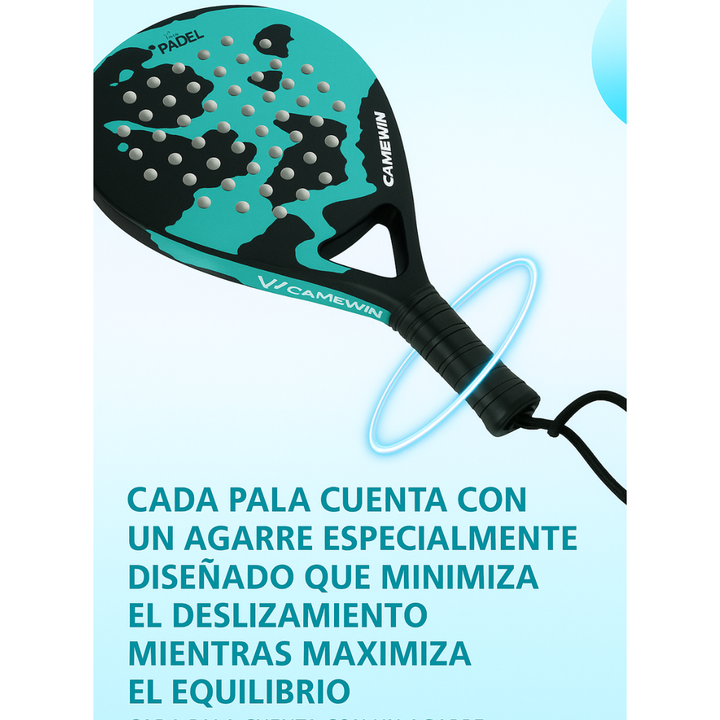 CAMEWIN | Raqueta de pádel ligera con estructura de fibra de carbono. ¡Alta calidad!