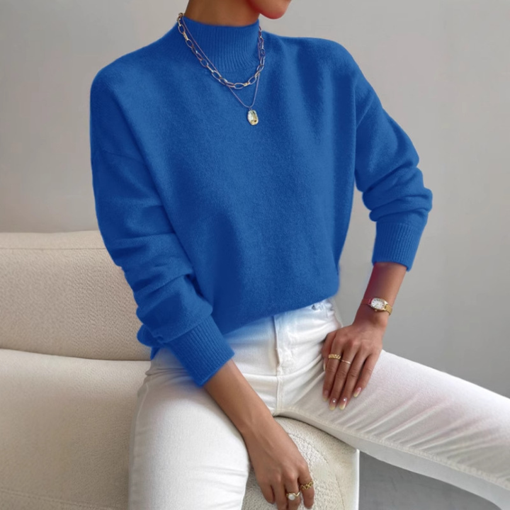 Sandra -Jersey clásico de cuello alto