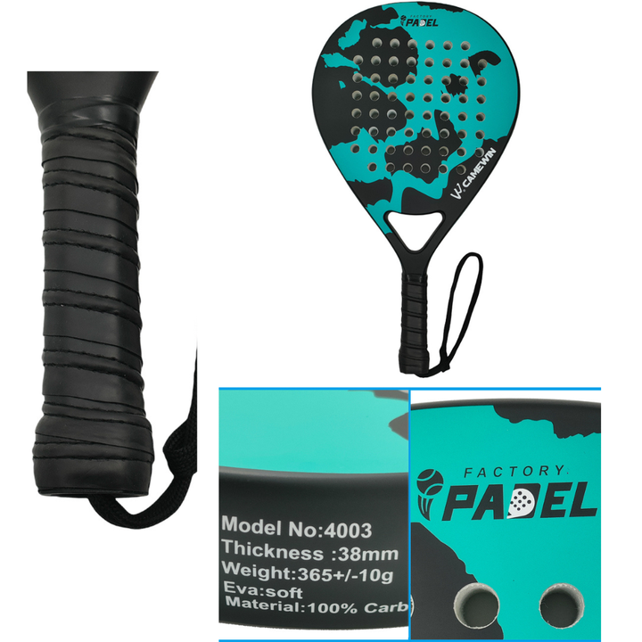 CAMEWIN | Raqueta de pádel ligera con estructura de fibra de carbono. ¡Alta calidad!